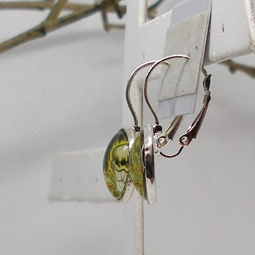 Halloween Cabochon Drop Earrings