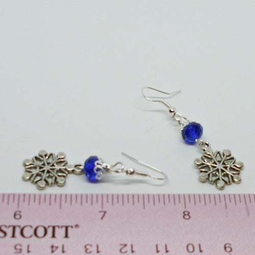 Snowflake Dangle Earrings