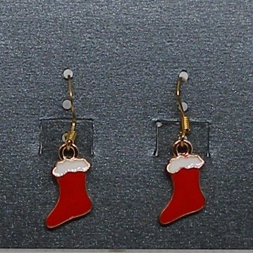 Dainty Christmas Stocking Earrings
