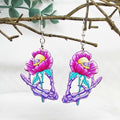 Skull Flower Earrings