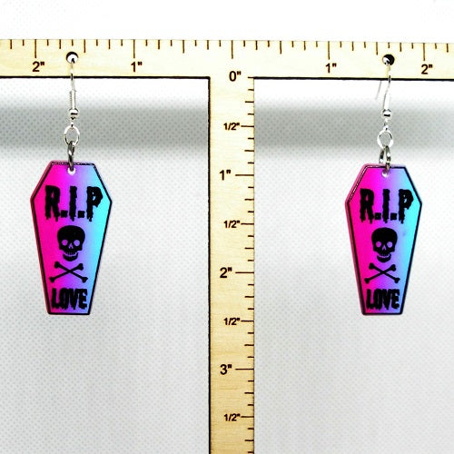 RIP Coffin Earrings