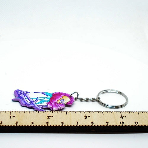 Skull Flower Keychain