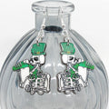 St Pat's Skeleton Party Earrings