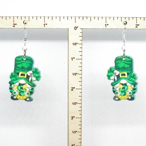 Green Gnome Earrings