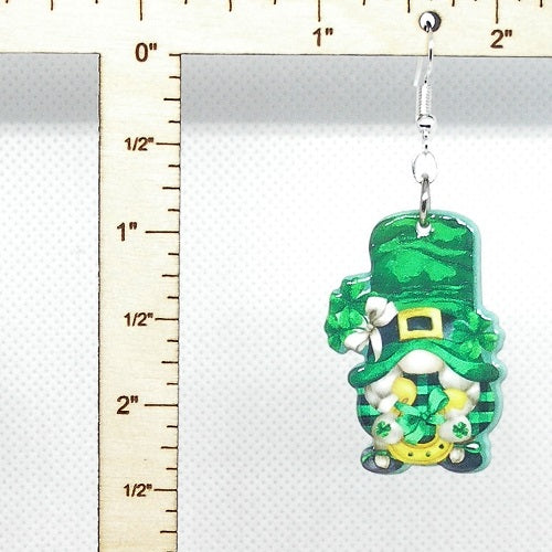 Green Gnome Earrings