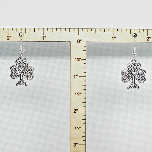 Celtic Knot Shamrock Earrings