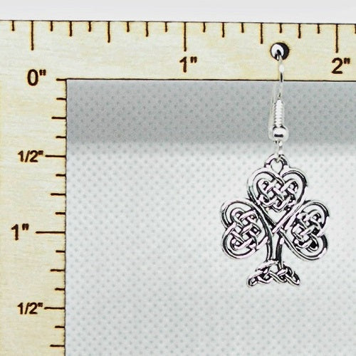 Celtic Knot Shamrock Earrings