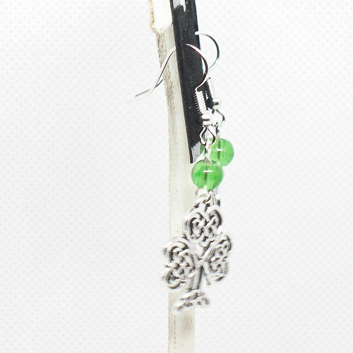 Celtic Shamrock Dangle Earrings