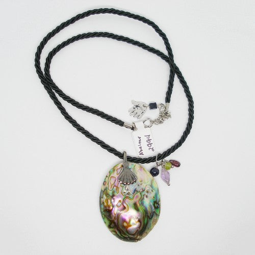 Large Abalone Pendant Necklace
