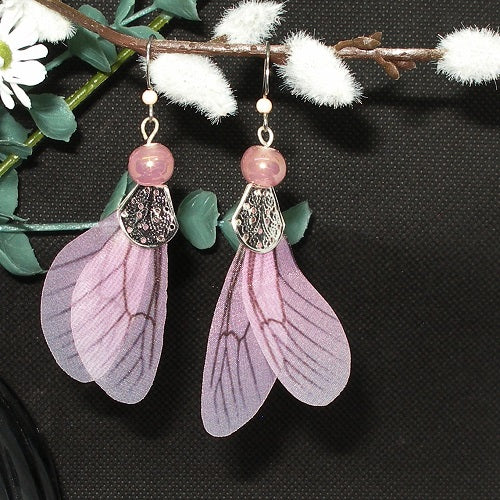 Dragonfly Wings Dangle Earrings