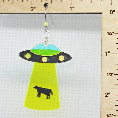 Alien Abduction  Dangle Earrings