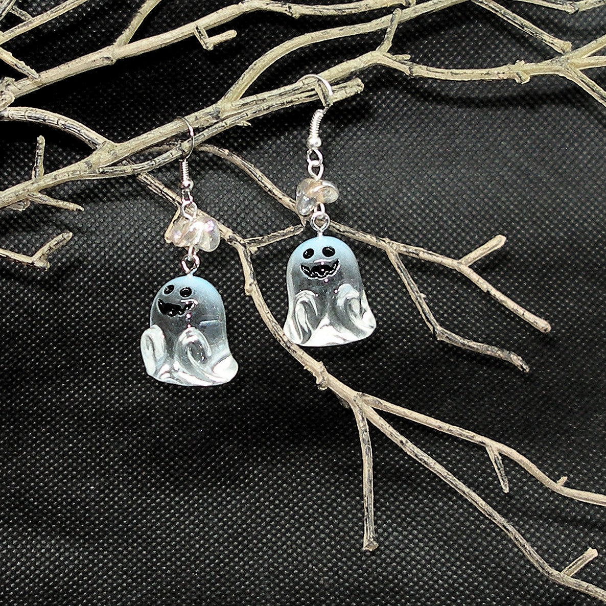 Transparent Ghost Dangle Earrings
