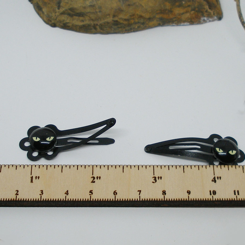 Black Cat Hair Clips