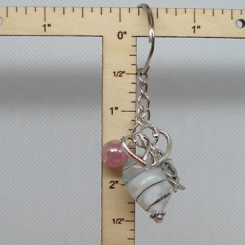 Glass Heart Keychain