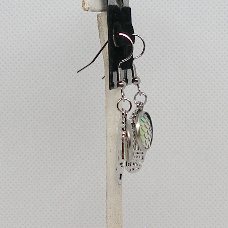 Mermaid Scale Dangle Earrings