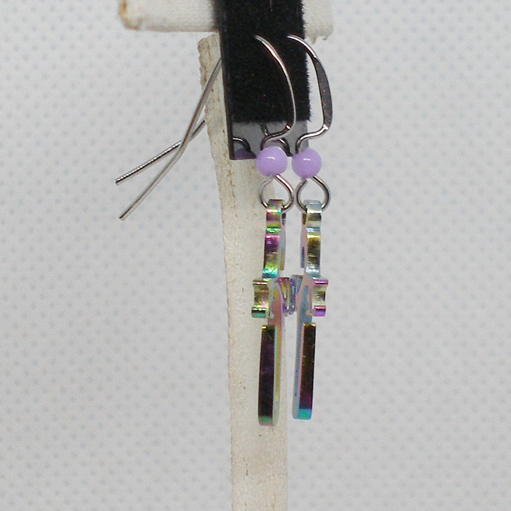 Cross Dangle Earrings