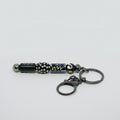 Black Beaded Keyring