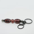 Purple Beaded Keyring