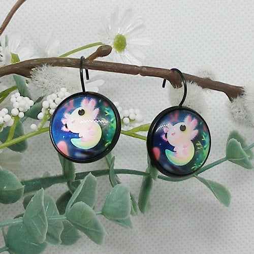 Axolotl Drop Earrings