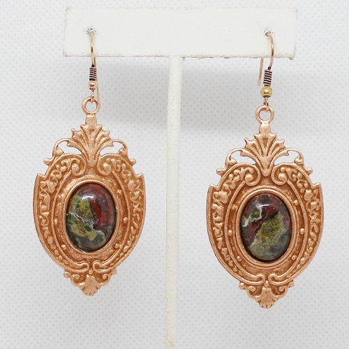 Dragon Blood Jasper Earrings