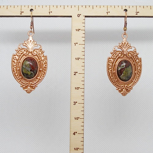 Dragon Blood Jasper Earrings
