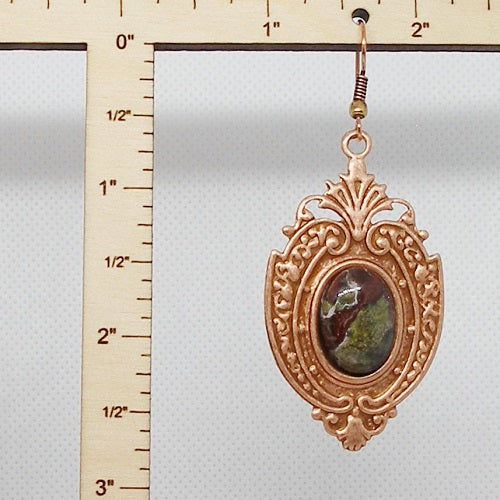 Dragon Blood Jasper Earrings