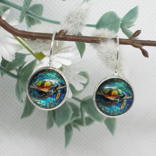 Sea Turtle Drop Earrings