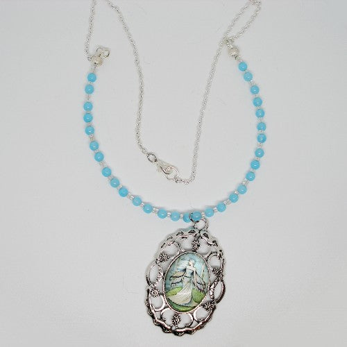 Ornate Fairy Pendant Necklace