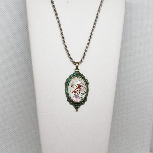 Tiny Dragon Fairy Necklace