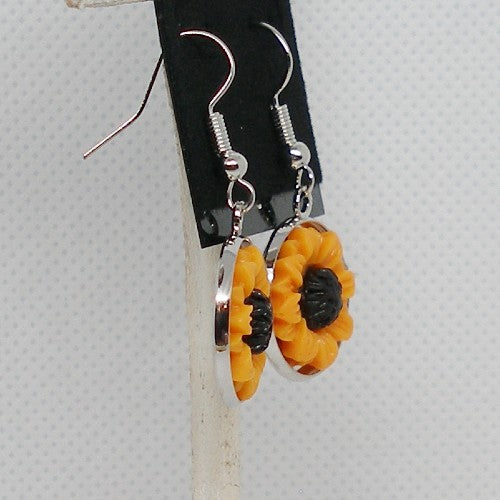 Sunflower Dangle Earrings