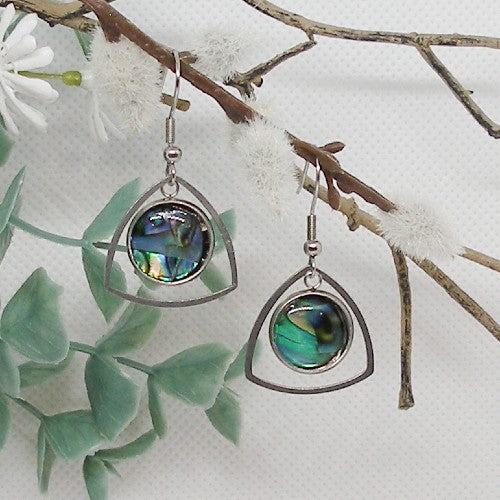 Abalone Shell Drop Earrings
