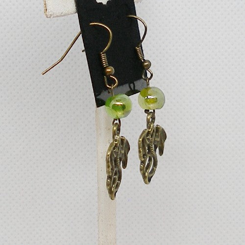 Bronze Dragon Dangle Earrings