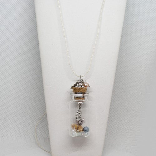 Mermaid Bottle Pendant Necklace