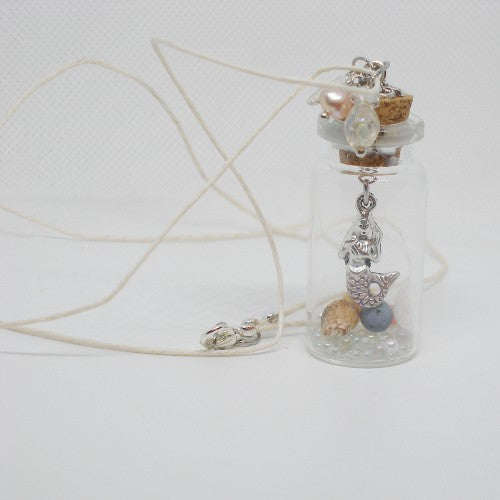 Mermaid Bottle Pendant Necklace