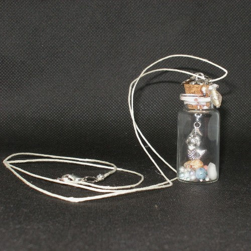 Mermaid Bottle Pendant Necklace