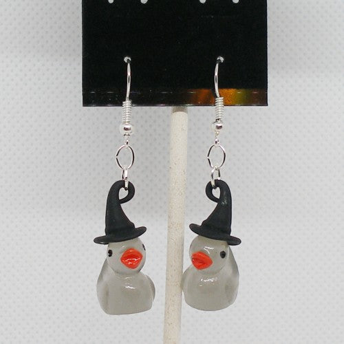 Glow in the Dark Ducky Dangle Earrings