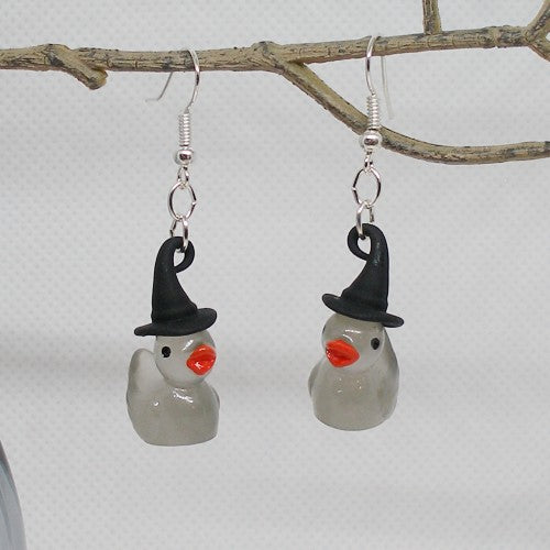 Glow in the Dark Ducky Dangle Earrings