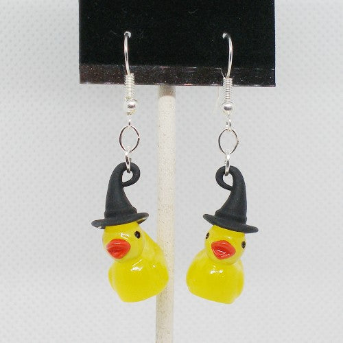 Glow in the Dark Ducky Dangle Earrings