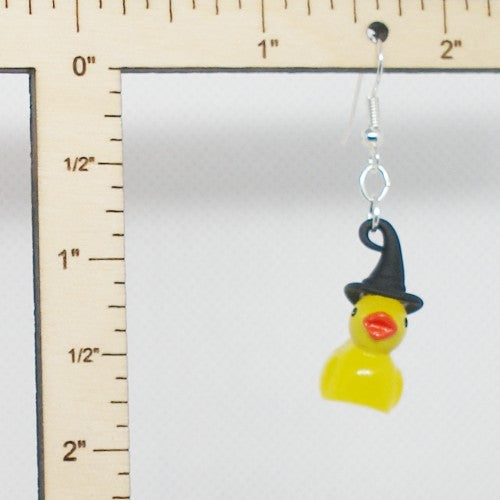 Glow in the Dark Ducky Dangle Earrings