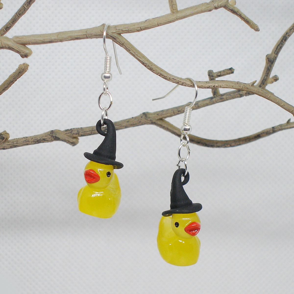 Glow in the Dark Ducky Dangle Earrings
