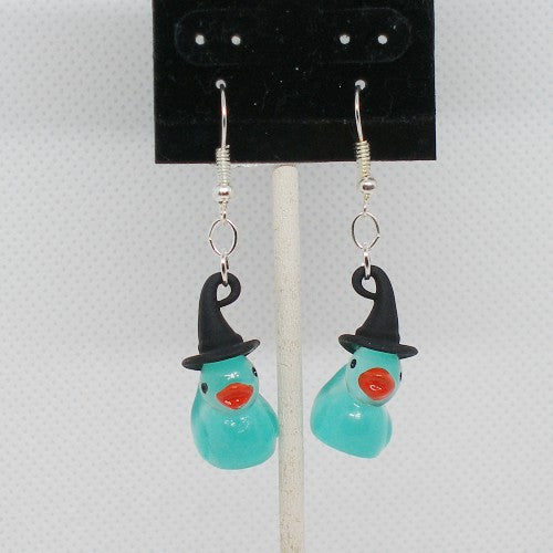 Glow in the Dark Ducky Dangle Earrings