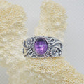 Boho Style Amethyst Ring