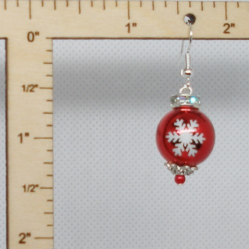 Metallic Ornament Drop Earrings