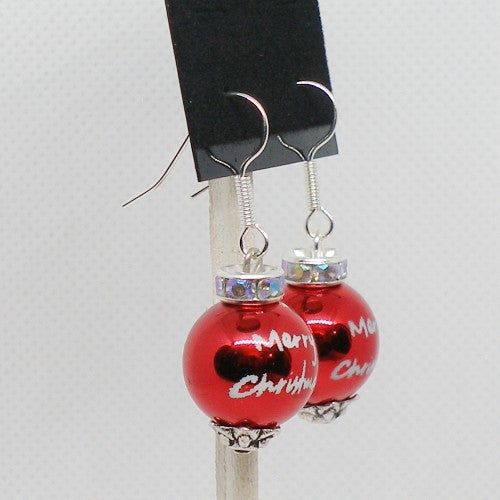 Metallic Ornament Drop Earrings
