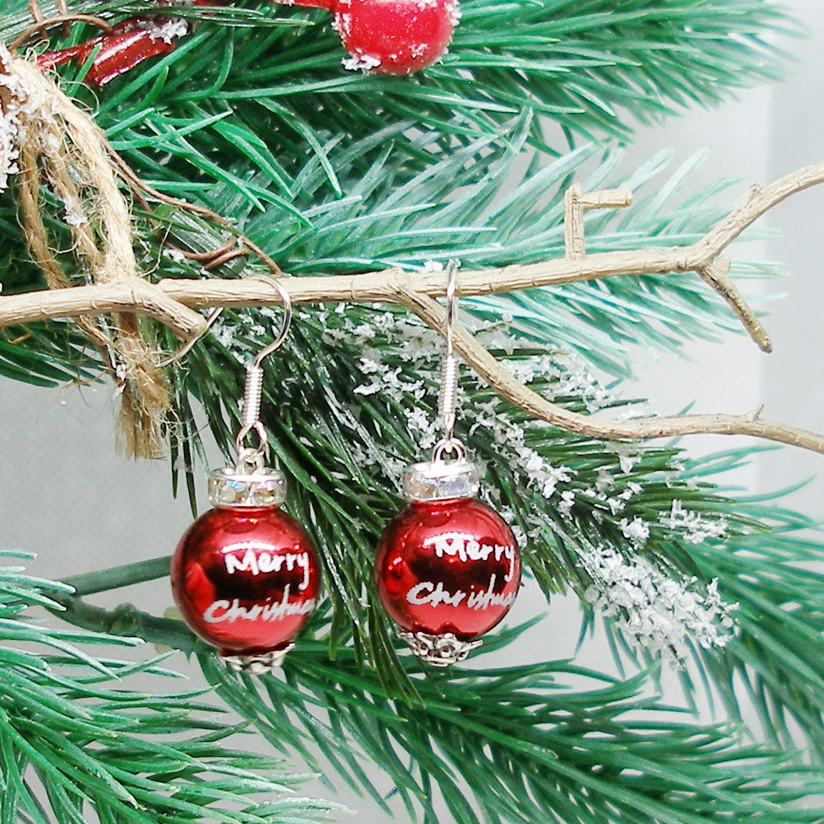 Metallic Ornament Drop Earrings