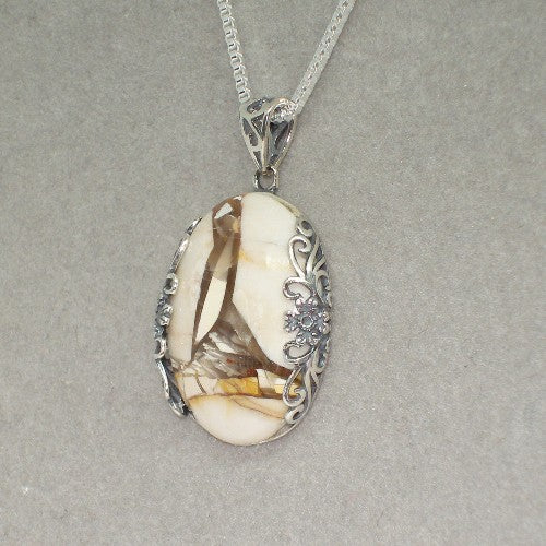 Brecciated Mookaite Jasper Pendant Necklace