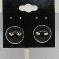 Black Cat Post Earrings