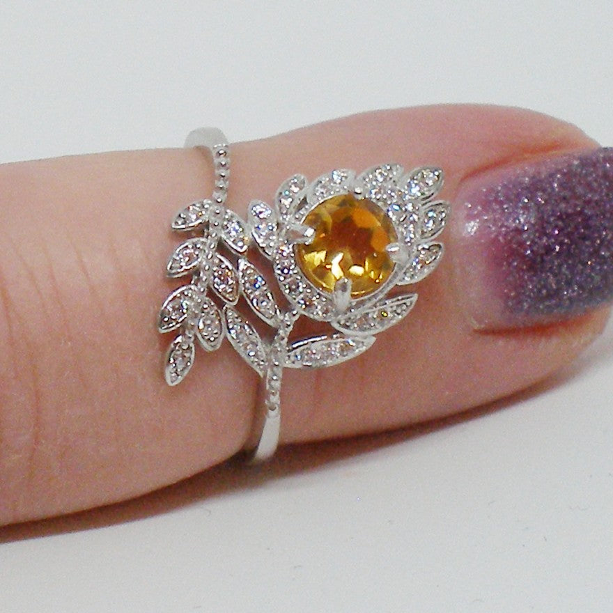 Citrine Cocktail Ring