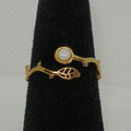 Vine Ring with opal