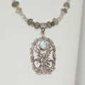 Labradorite Fairy Pendant Necklace